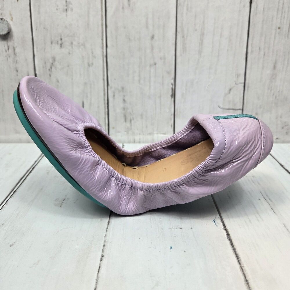 TIEKS by Gavrieli Ballet Luxury Flats US 8 Light Lavender Patent Leather GUC - Picture 3 of 11